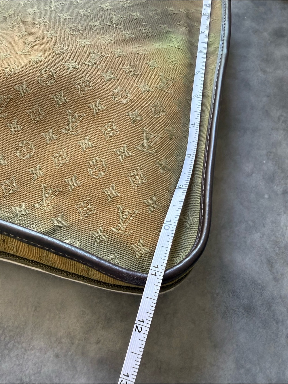 Louis Vuitton VI0074 Besace Mary Kate Olive Green & Brown Leather Crossbody Bag - Picture 15 of 16